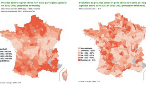 Marché foncier: en Bourgogne-Franche Comté, les terres sont les moins chères d’Europe! 