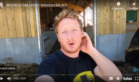 Nouvelle pailleuse et nouveau balai