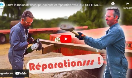 Batterie autonome : découpe, soudure et réparation avec la BLUETTI AC300+ B300