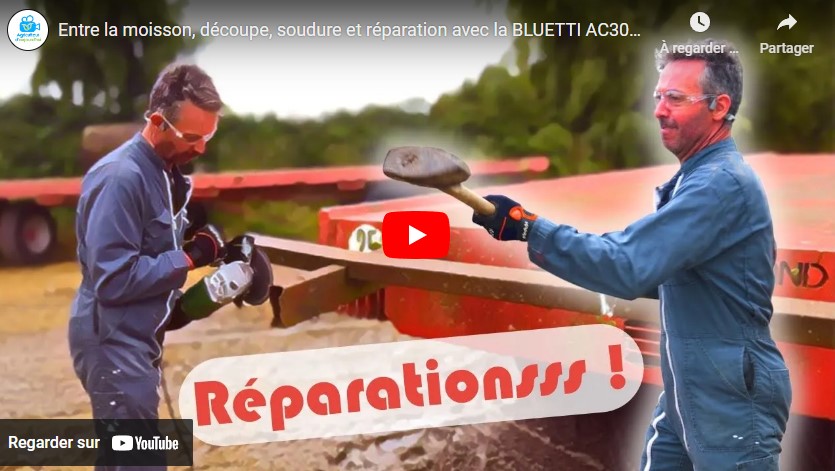 Batterie autonome : découpe, soudure et réparation avec la BLUETTI AC300+ B300