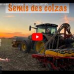 Semis des colzas avec le John Deere 6R185