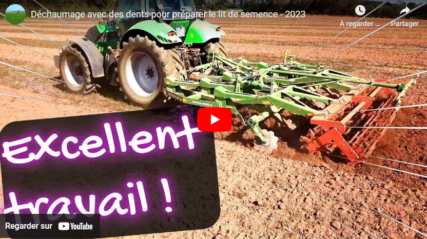 Déchaumage : préparation du sol pour la semence