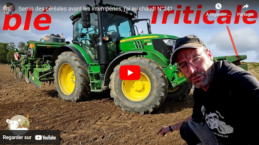 Semis des céréales avant les intempéries !