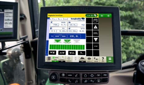Nouvelle interface utilisateur innovante et intuitive Isobus, de Bogballe A/S