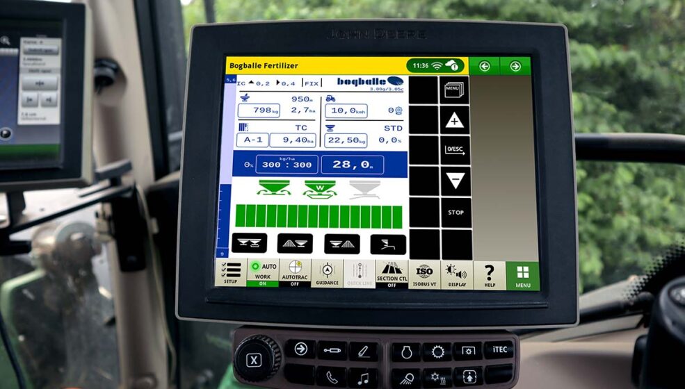 Nouvelle interface utilisateur innovante et intuitive Isobus, de Bogballe A/S