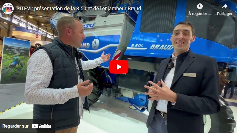Présentation d&rsquo;une machine à vendanger : 8.50L BRAUD