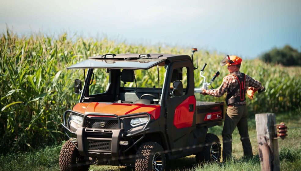 Le transporteur multi-tâches Kioti UTV 2410 homologuéà 50 km/h