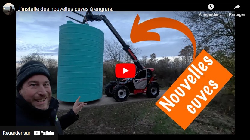 Installation de nouvelles cuves à engrais liquide