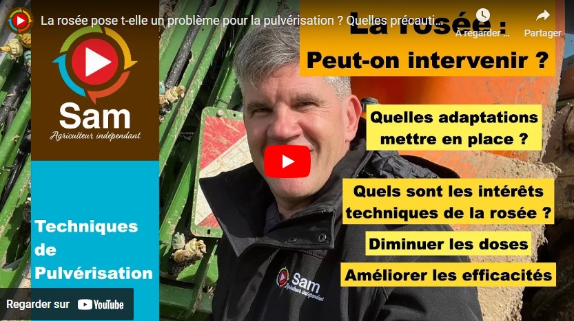 La rosée pose-t-elle un problème pour la pulvérisation ?