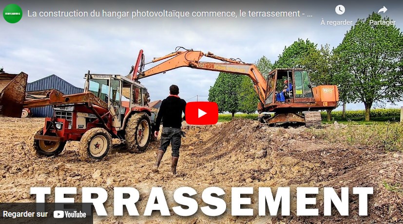 Début de la construction du hangar photovoltaïque