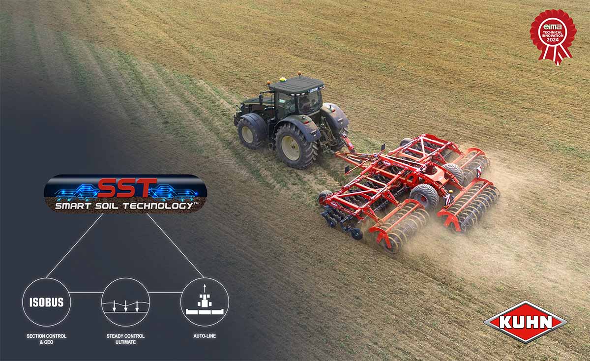 SMART SOIL TECHNOLOGY de KUHN remporte le prix de l’Innovation Technique à l’EIMA 2024