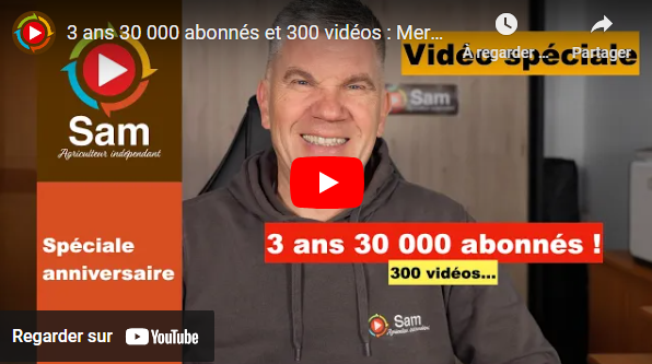 3 ans 30 000 abonnés et 300 vidéos : Merci à tous
