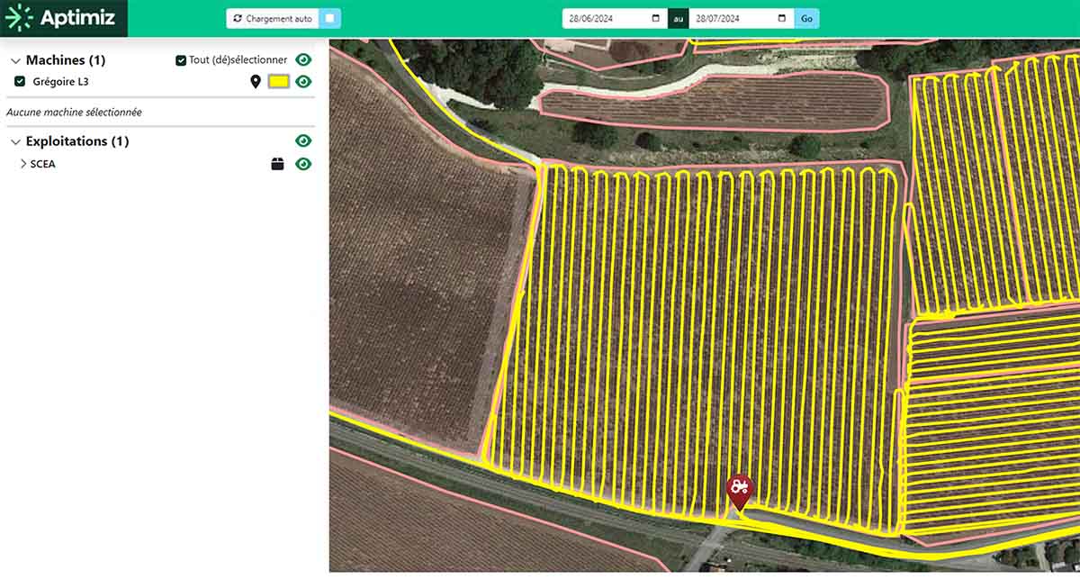 Aptimiz équipe ses boîtiers de la précision RTK pour le travail en viticulture