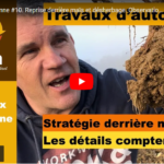 Travaux d'automne #10. Reprise derrière maïs et désherbage.