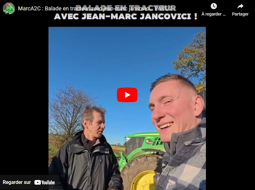 MarcA2C : Balade en tracteur avec Jean-Marc Jancovici.. Partie 2