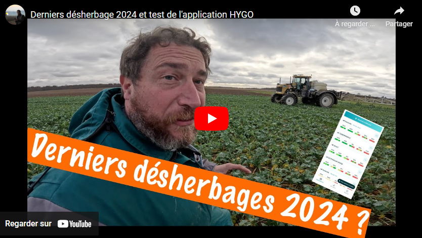 Derniers désherbages 2024 et test de l&rsquo;application HYGO