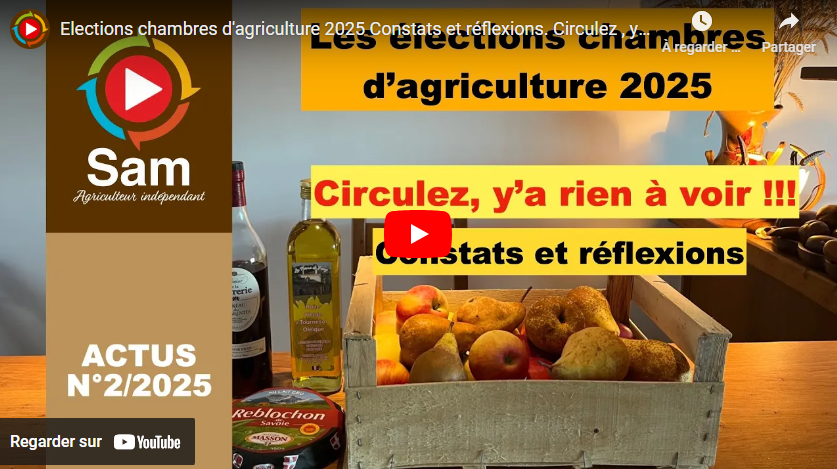 Élections chambres d&rsquo;agriculture 2025