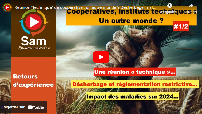 Réunion « technique » de coopérative : un autre monde ? Désherbage, maladies 2024. Ukraine. Partie 1/2