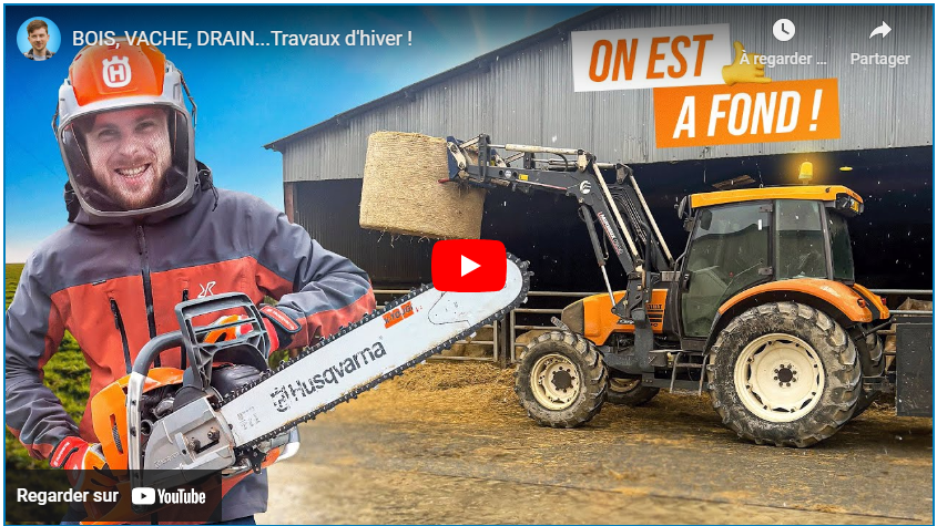 BOIS, VACHE, DRAIN…Travaux d&rsquo;hiver !