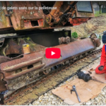 Remplacement de galets usés sur la pelleteuse