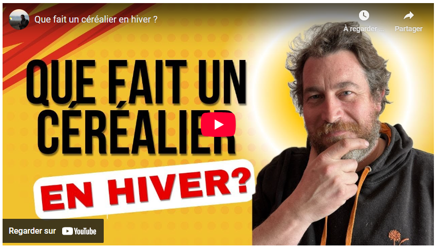 Que fait un céréalier en hiver ?