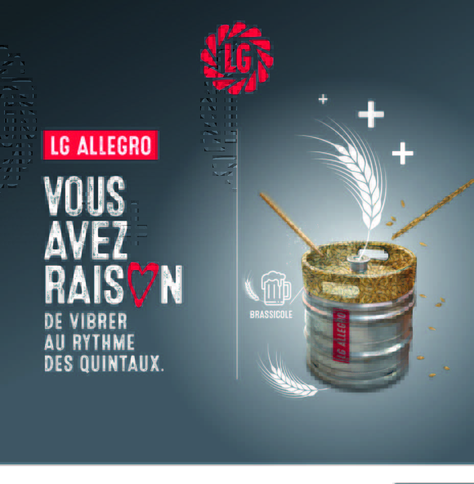 Orge LG ALLEGRO homologuée en brasserie