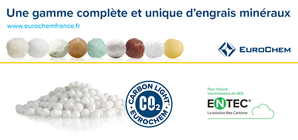 EuroChem lance l&rsquo;Ammonitrate 27 Carbon Light® et investit pour accélérer la décarbonation de l&rsquo;agriculture en France.