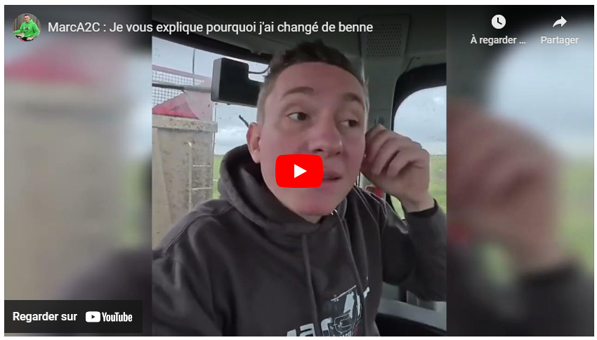 Pourquoi j&rsquo;ai changé de benne ?