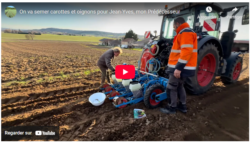 On va semer carottes et oignons pour Jean-Yves, mon Prédécesseur