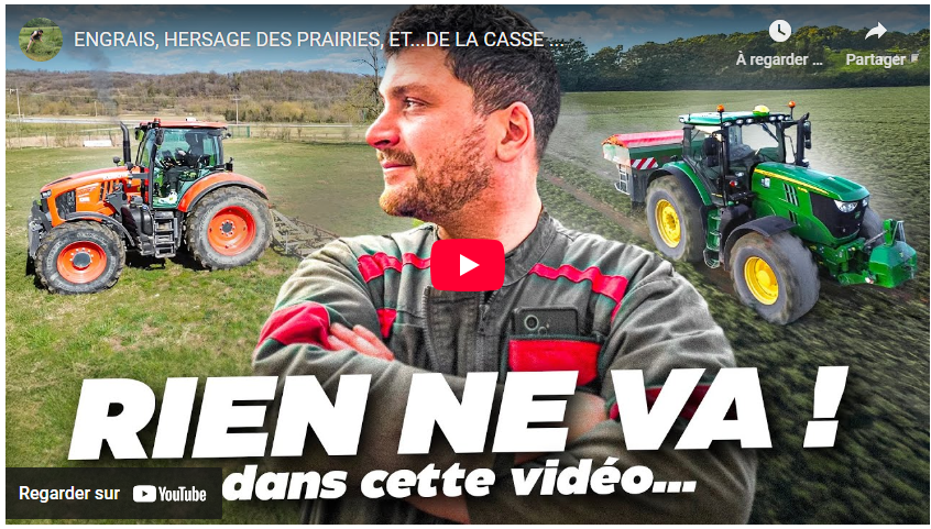 ENGRAIS, HERSAGE DES PRAIRIES, ET…DE LA CASSE …