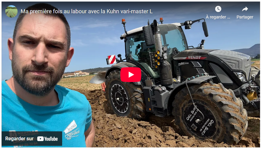 Première fois au labour avec la Kuhn vari-master L