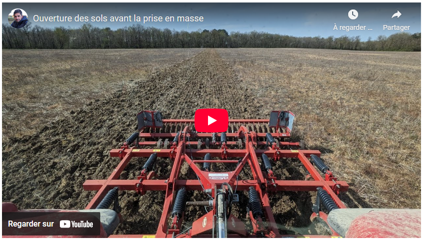 Ouverture des sols avant la prise en masse