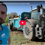 Je vous emmène mettre le fumier pour les futurs maïs
