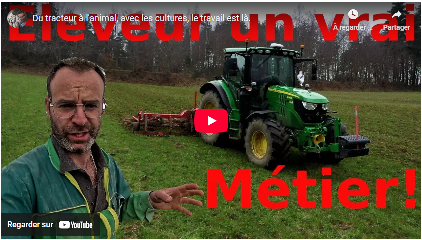 Du tracteur à l&rsquo;animal, avec les cultures, le travail est là.