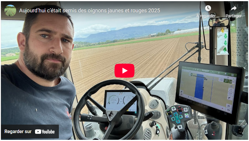 Aujourd’hui c’était semis des oignons jaunes et rouges 2025