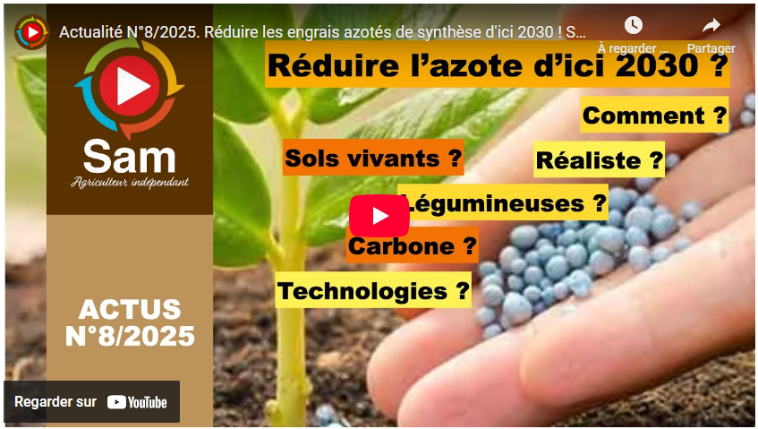 Réduire les engrais azotés de synthèse d&rsquo;ici 2030 ! Sérieux et cohérent ?