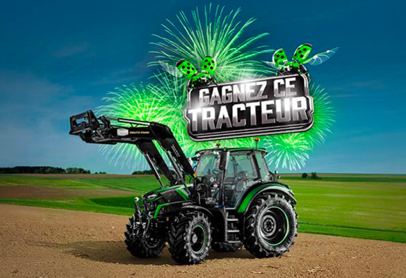 Deutz-Fahr relance son jeu-concours #Saison2LaChance avec un tracteur haut de gamme à la clé