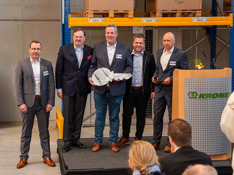 Krone inaugure son nouveau centre logistique de pièces de rechange haute performance
