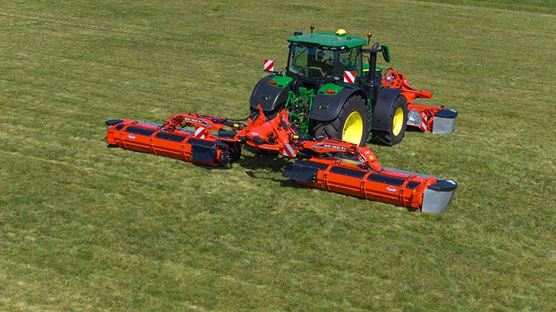 KUHN lance la faucheuse à disques GMD 9530 RV  avec groupeur à vis pour un travail combiné
